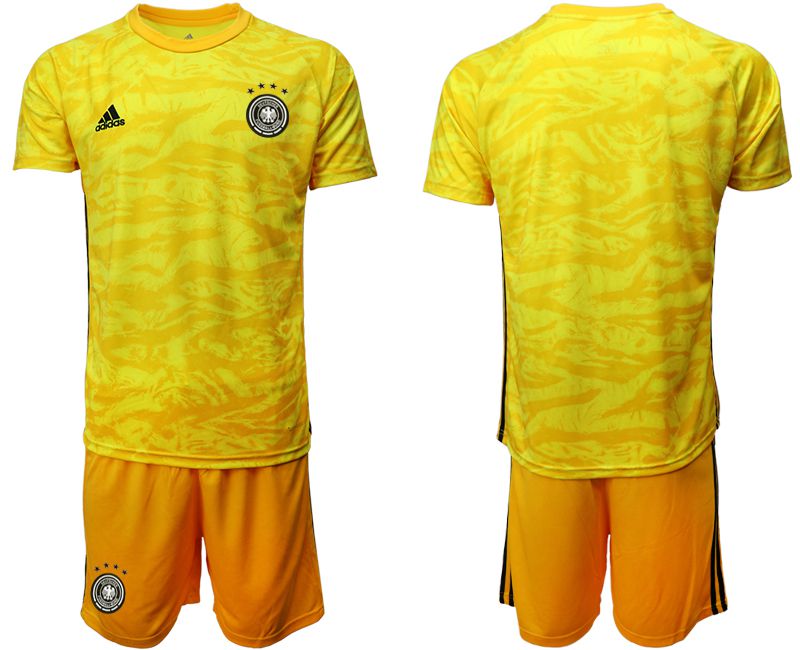 Men 2019-2020 Season National Team Germany yellow goalkeeper Soccer Jerseys->->Soccer Country Jersey